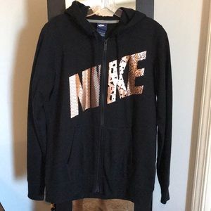 Nike zip up hoodie Large